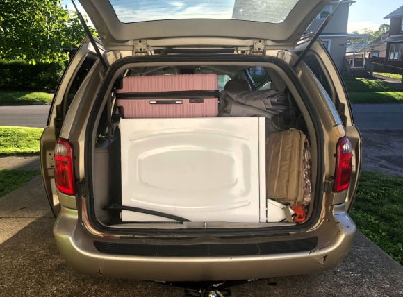 Snader Flyby blogs about minivan picking up free dryer